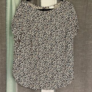 Cheetah print blouse